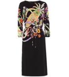 Balmain Printed Silk-blend Dress