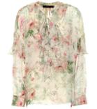 Polo Ralph Lauren Floral-printed Silk Blouse