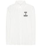 Roger Vivier Embroidered Silk Shirt