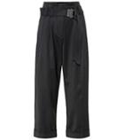 Brunello Cucinelli High-rise Wool-blend Cropped Pants