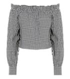Miu Miu Off-the-shoulder Cotton Blouse