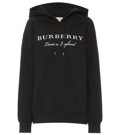 Burberry Embroidered Cotton-blend Hoodie
