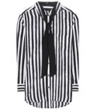 Kate Moss For Equipment Striped Silk Shirt