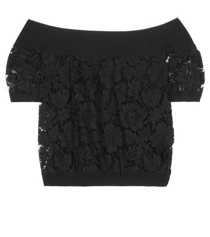 Valentino Lace Off-the-shoulder Top