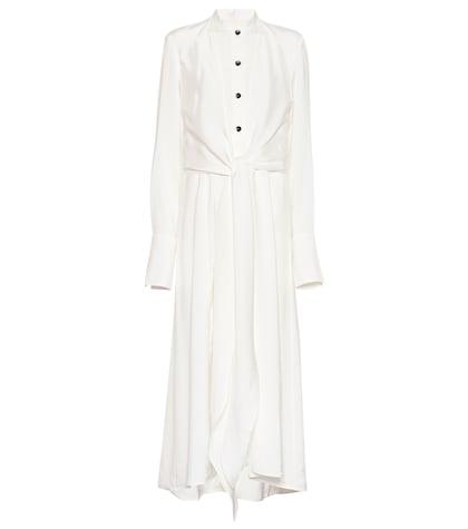 Bottega Veneta Darien Silk-blend Midi Dress