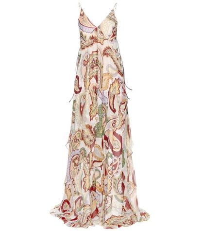 Chlo Printed Silk Chiffon Dress