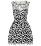 Monique Lhuillier Floral Lace Minidress