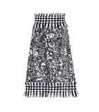Moncler Sequined Houndstooth Skirt