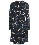 Diane Von Furstenberg Lindi Printed Stretch Silk Shirt Dress