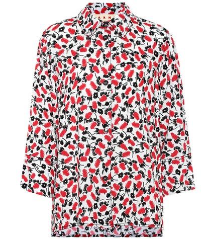 Etro Printed Crêpe Shirt