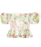 Brock Collection Exclusive To Mytheresa – Oarsman Floral Silk-blend Top