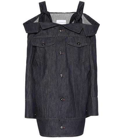 Calvin Klein 205w39nyc Off-the-shoulders Denim Jacket