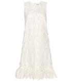 Balenciaga Fil Coupé Silk Dress