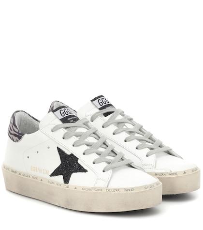 Young Versace Hi Star Leather Sneakers