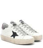 Young Versace Hi Star Leather Sneakers