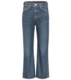 Goldsign High-rise Cropped Wide-leg Jeans