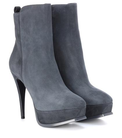 Saint Laurent Tribute 90 Suede Ankle Boots