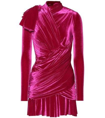 Balenciaga Velvet Minidress