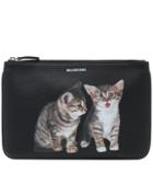Balenciaga Kitten Leather Pouch