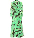 Veronica Beard Printed Cotton And Silk Wrap Dress
