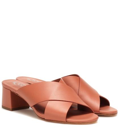 Young Versace Leather Sandals
