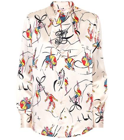 Tod's Vance Printed Silk Blouse