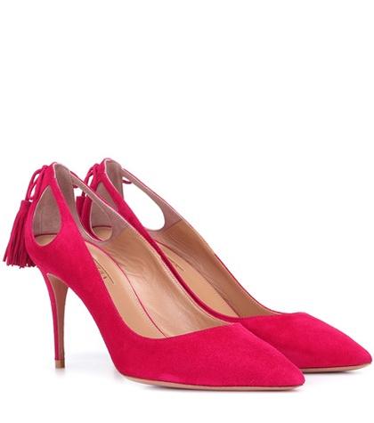 Salvatore Ferragamo Forever Marilyn 85 Suede Pumps