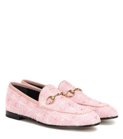 Burberry Jordaan Tweed Loafers