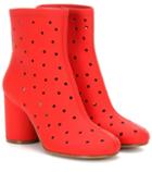 Heidi Klein Perforated Leather Ankle Boots