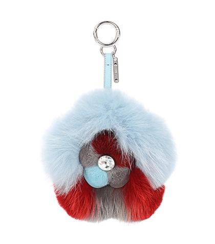 Ganni Fur Bag Charm