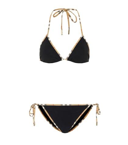 Burberry Vintage Check Triangle Bikini