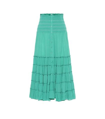 Poupette St Barth Foe Paneled Maxi Skirt