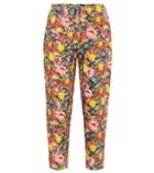 Self-portrait High-rise Printed Carrot Pants