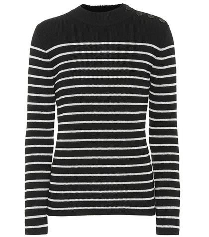 Saint Laurent Striped Wool-blend Sweater