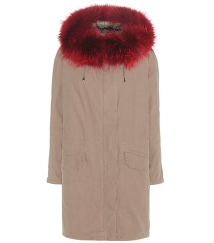 Army By Yves Salomon Cotton Parka With Fur