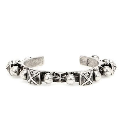 Saint Laurent Marrakech Silver-toned Brass Bracelet