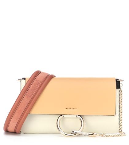 Mugler Faye Small Leather Shoulder Bag