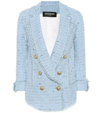 Balmain Cotton-blend Tweed Blazer