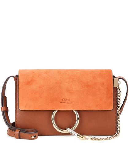 Altuzarra Faye Small Suede And Leather Shoulder Bag