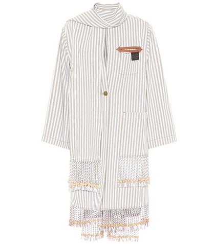 Diane Von Furstenberg X Paula's Ibiza Embellished Cotton-blend Coat