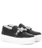 Marc Jacobs Embellished Leather Sneakers