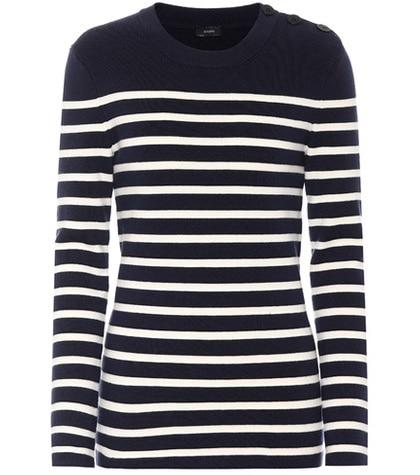 Joseph Striped Wool-blend Sweater