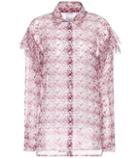 Huishan Zhang Printed Silk Blouse