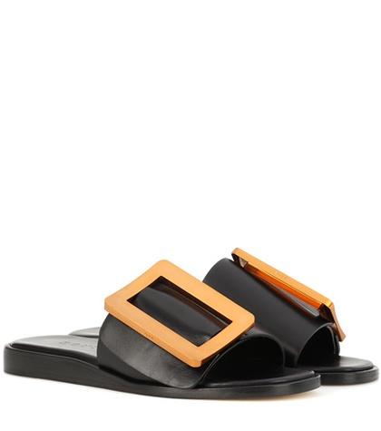 Boyy Leather Slip-on Sandals
