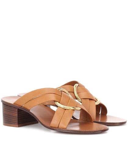 Gucci Rony Leather Sandals