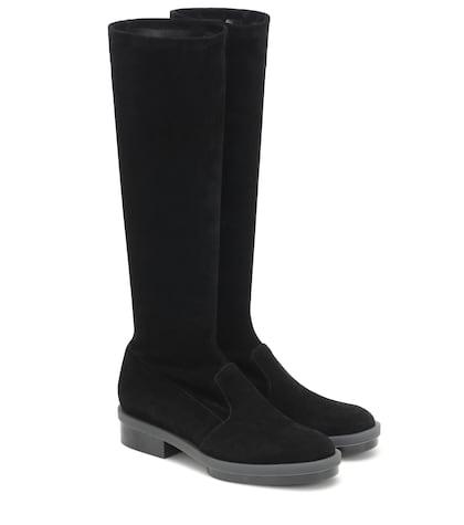 Clergerie Road Stretch Suede Boots