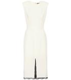 Alexander Mcqueen Wool And Silk-blend Pencil Dress