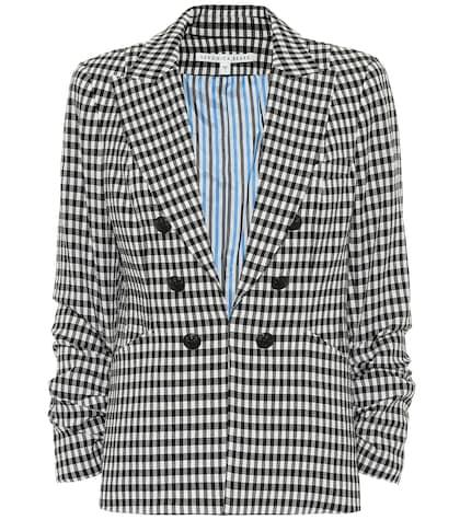 Redvalentino Caldwell Dickey Gingham Blazer
