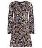 Saint Laurent Sequin-embellished Silk Dress