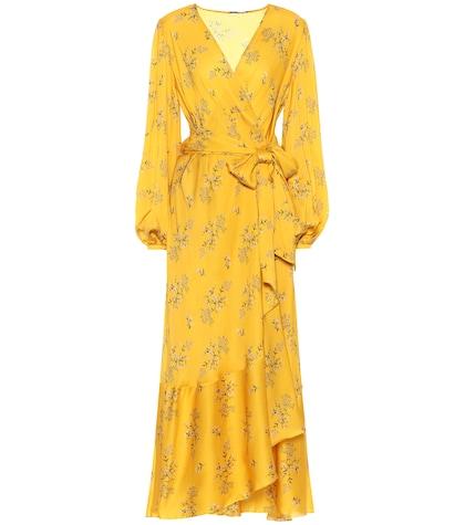 Johanna Ortiz Exotic Piyata Silk Wrap Dress